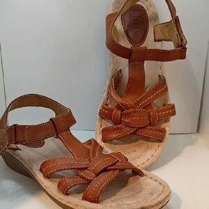 Cliffs by WHITE MOUNTAIN Tan Leather Sandals